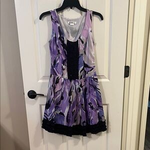 Purple and Black Kensie Dress